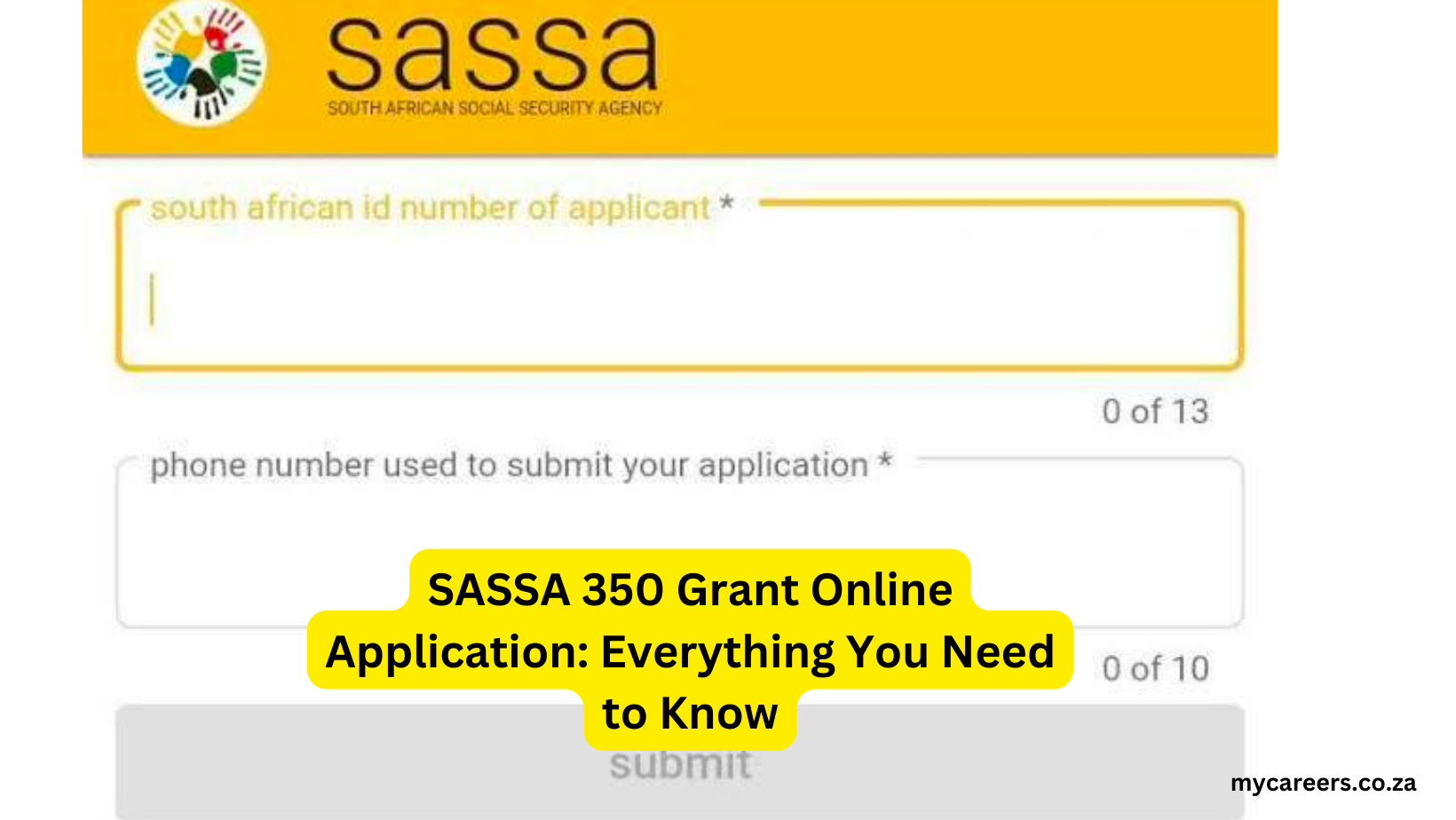 SASSA 350 Grant Online Application