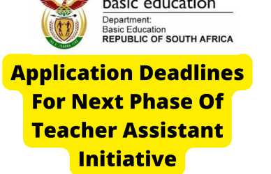 Application Deadlines For Next Phase Of Teacher Assistant